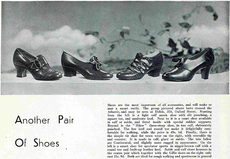 another pair of shoes - advertisement from The Bystander - 14 October 1936