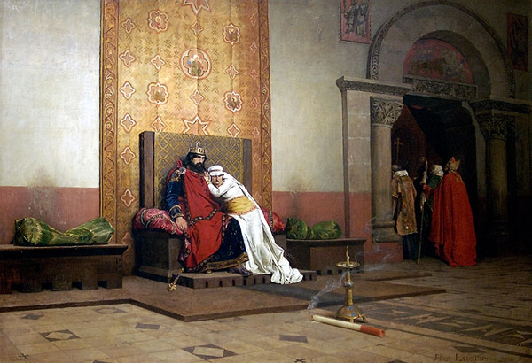 The excommunication of Robert the Pious - 1875 - by Jean-Paul Laurens