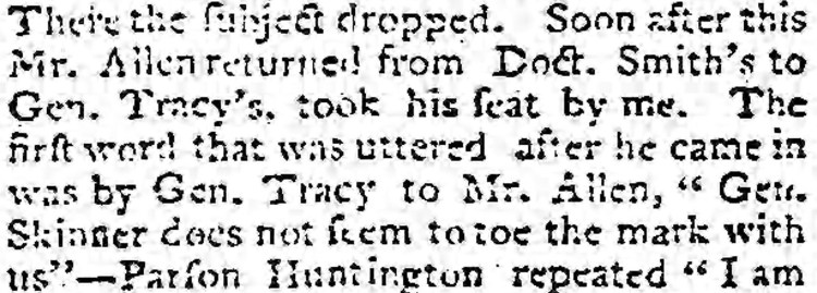 to toe the mark - Connecticut Courant – 8 February 1804