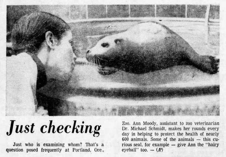hairy eyeball - Akron Beacon Journal - 10 January 1976