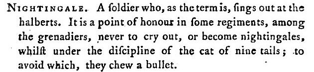 to bite the bullet - A Classical Dictionary of the Vulgar Tongue (1788) - Francis Grose