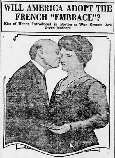 French kiss - Evansville Press (Indiana) - 31 May 1918