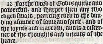 two-edged sword - Epistle to the Hebrews - King James Bible