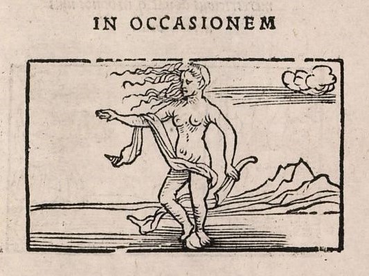 In occasionem (woodcut) - Emblematum liber (Augsburg, 1531)