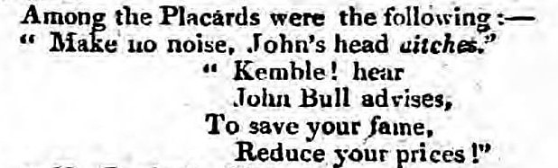Kemble - aitches - Kentish Gazette - 26 September 1809