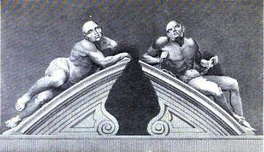 Melancholia and Mania by Gabriel Caius Cibber (circa 1676)
