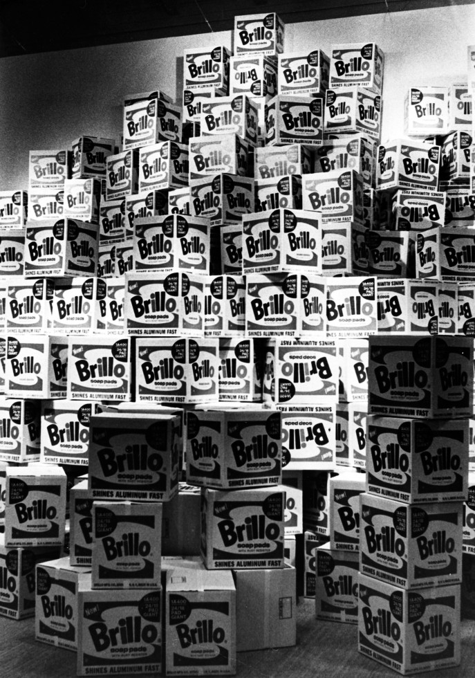 Brillo Soap Pads Boxes at Warhol_s retrospective at the Moderna Museet, Stockholm, 1968