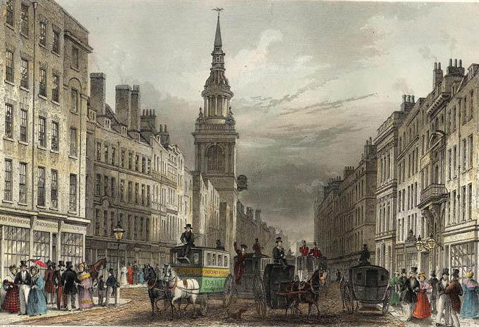 Cheapside and Bow Church - 1837