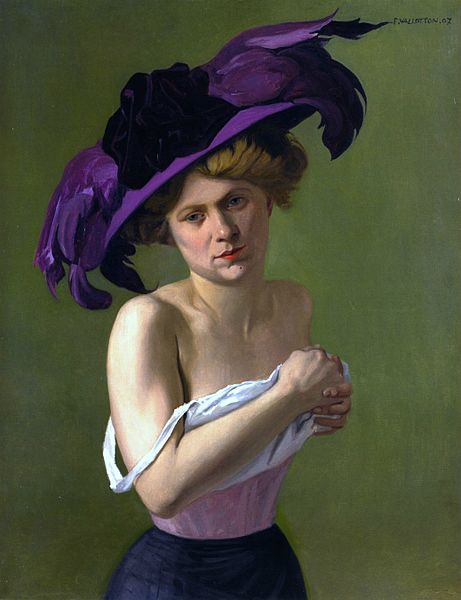Félix Vallotton - Le Chapeau violet (1907)