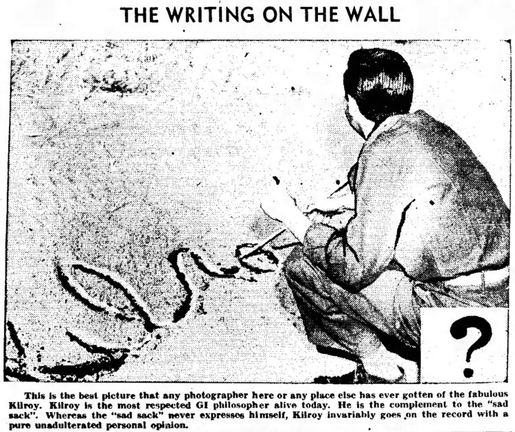 Kilroy - Nevada State Journal - 25 August 1945