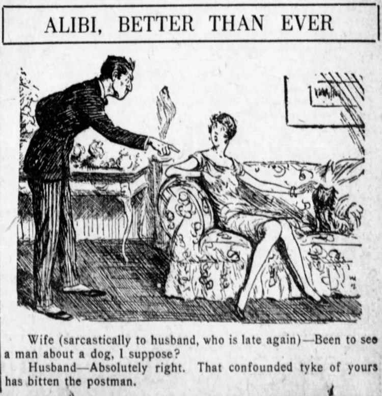 to see a man about a dog - Brooklyn Daily Eagle - 15 Oct. 1925