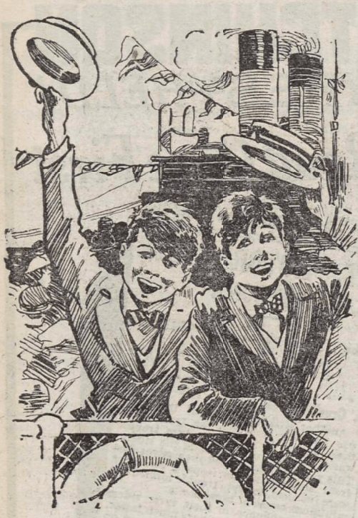 illustration for 'The Nickums on Holiday' - The Sunday Post (Glasgow, Lanarkshire, Scotland) - 1 July 1923