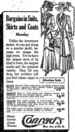 'to shop till one drops' - Indianapolis Star - 17 April 1910