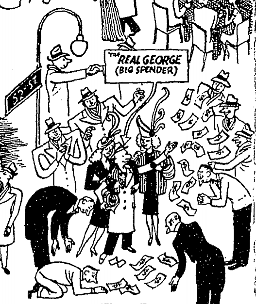 The Real George (Big Spender) by Carl Rose - The New York Times - 31 December 1950