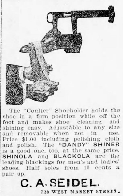 advertisement for Shinola - Miners' Journal (Pottsville, Pa.) - 23 November 1901