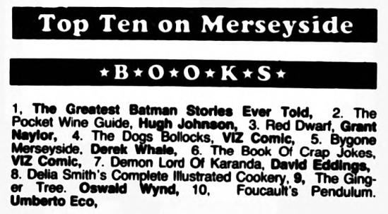 'The Dogs Bollocks, VIZ Comic' - Liverpool Echo (Lancashire) - 16 December 1989