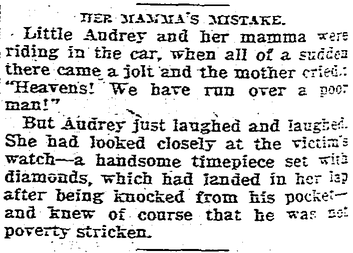 'little Audrey joke' - The Kansas City Star (Kansas City, Missouri) 3 January 1926