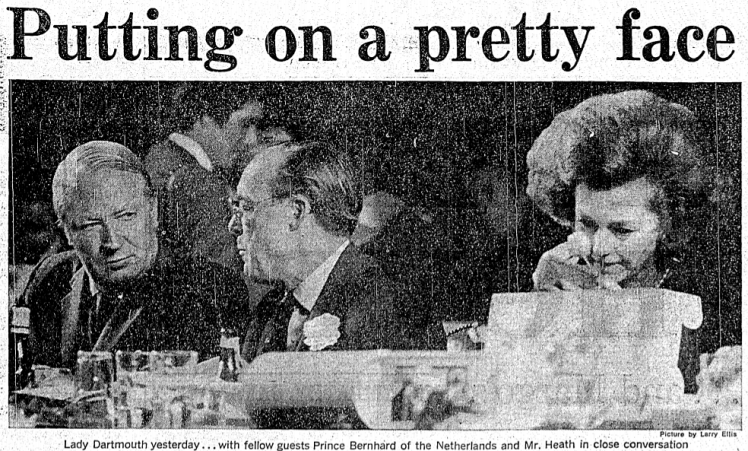 'Putting on a pretty face' - Daily Express (London) - 9 November 1973