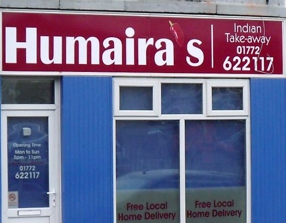 Humaira's - Indian takeaway - Lancashire
