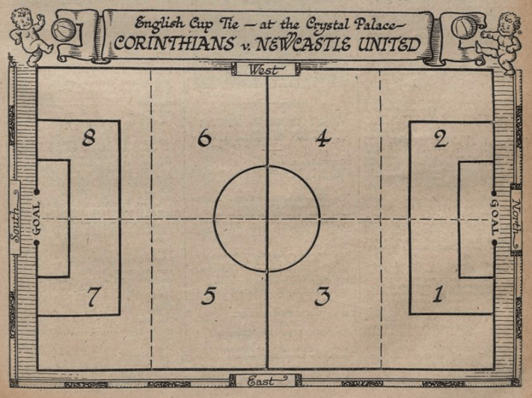 plan of the Crystal Football Ground - The Radio Times The Journal of the British Broadcasting Corporation - 28 January 1927