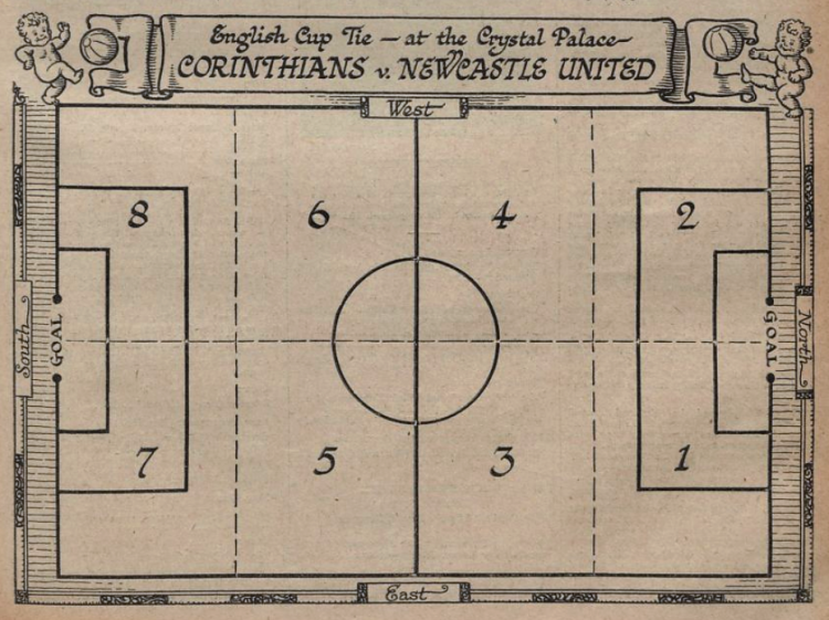 plan of the Crystal Football Ground - The Radio Times The Journal of the British Broadcasting Corporation - 28 January 1927