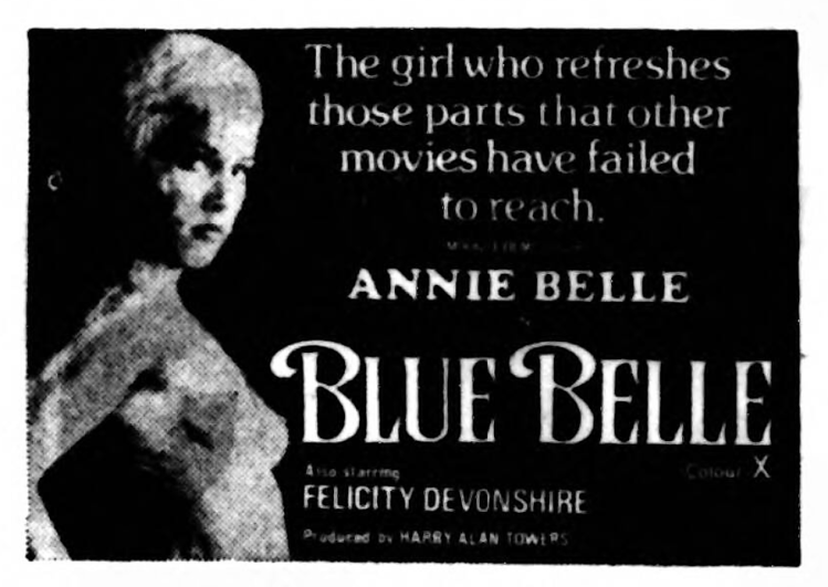 advertisement for ‘Blue Belle’ - Liverpool Echo (Liverpool, England) - 22 February 1977
