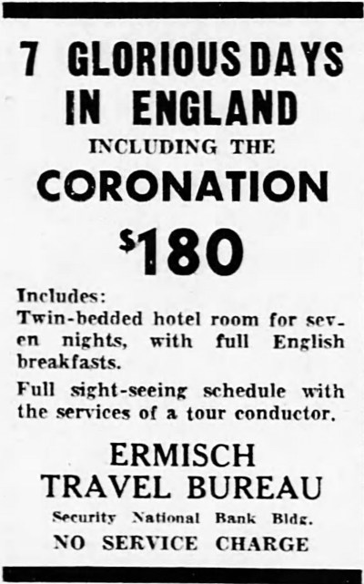 'full English breakfast' - Battle Creek Enquirer and News (Michigan, USA) - 23 November 1952