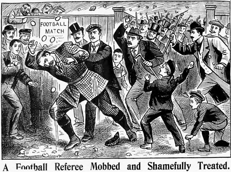 A Football Referee Mobbed and Shamefully Treated - The Illustrated Police News (London, England) - 24 April 1897