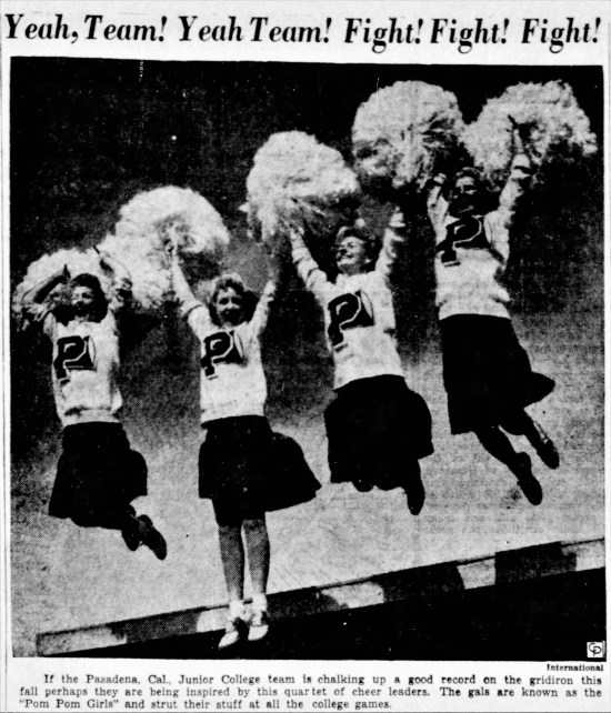 pompom girls’ - Hammond Times (Hammond, Indiana) - 15 October 1945