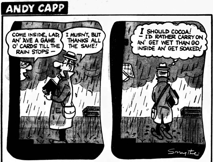 'I should cocoa' - Andy Capp - Daily Mirror (London) - 29 December 1960