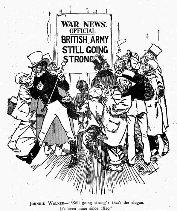 advertisement for Johnnie Walker - The Globe (London, England) - 16 December 1914