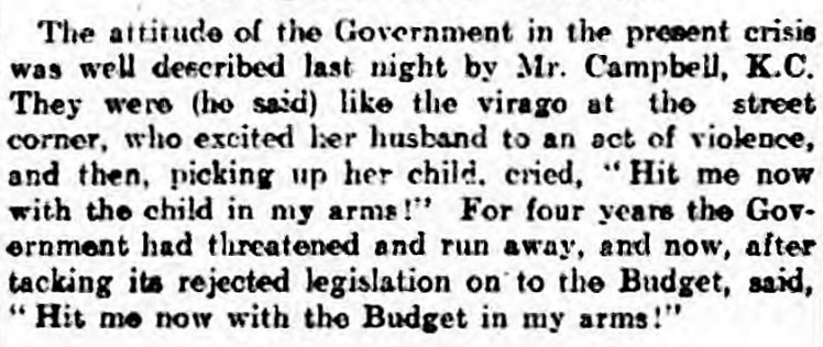 'hit me now with the child in my arms' - The Yorkshire Evening Post (Leeds, Yorkshire, England) - 20 November 1909