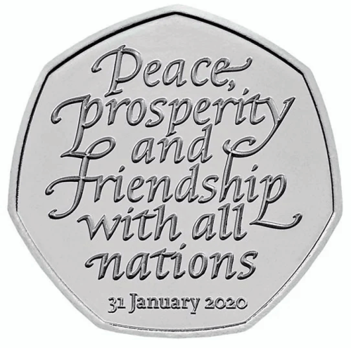 'Brexit' 50p coin - 2020