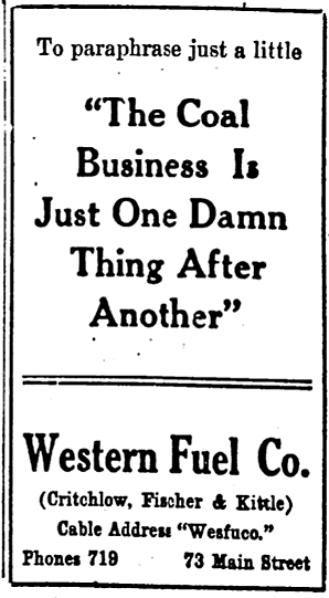 '— is just one damn thing after another' - The Salt Lake Herald-Republican (Salt Lake City, Utah) - 13 December 1909