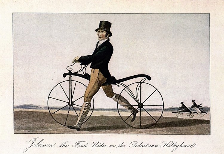Johnson, the First Rider on the Pedestrian Hobbyhorse