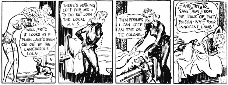 'Jane' - comic strip - Daily Mirror (London) - 8 November 1940