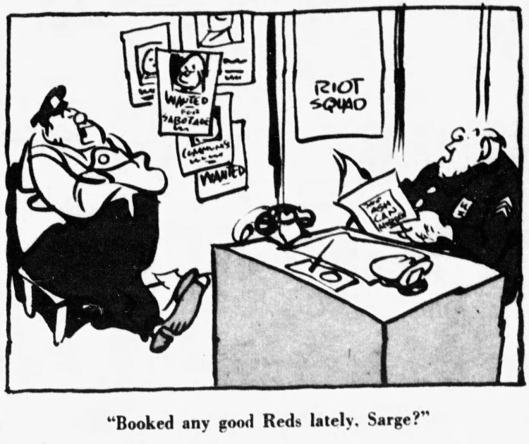 'booked any good Reds lately' - The Courier Journal (Louisville, Kentucky) - 23 July 1950