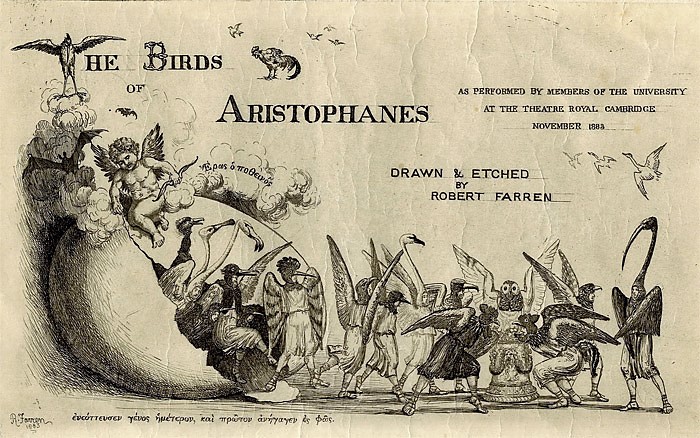The Birds of Aristophanes - title sheet - 1883