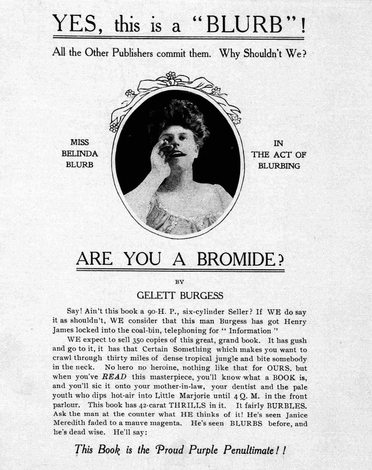 jacket of Are You a Bromide, by Gelett Burgess - 1