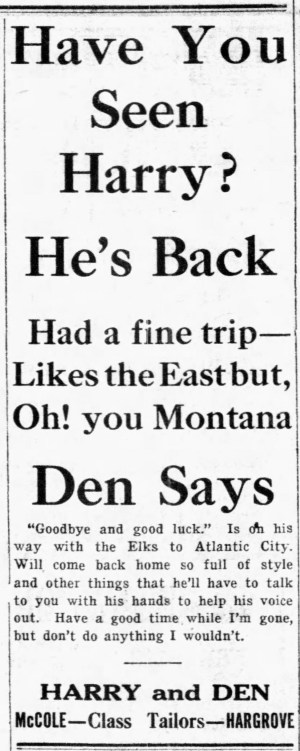 'don't do anything I wouldn't' - Great Falls Daily Tribune (Great Falls, Montana) - 7 July 1911