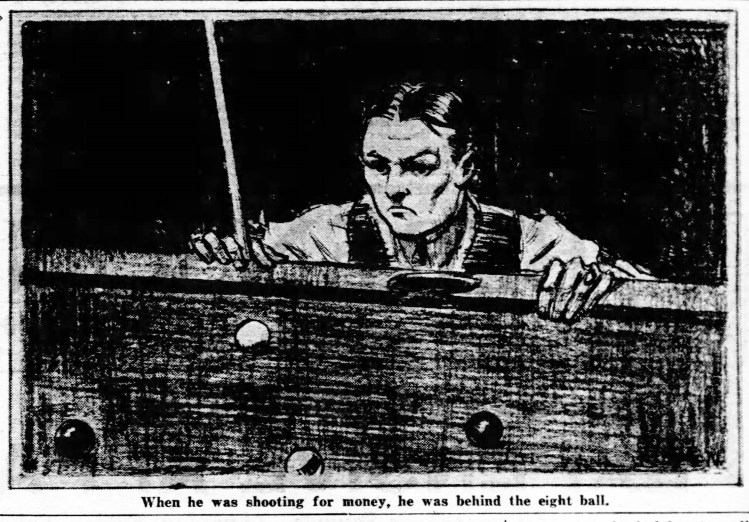illustration for Behind The Eight Ball - Daily News (New York City, N.Y.) - 4 December 1929