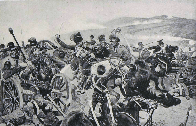 Relief of the Light Brigade, by R. Caton Woodville - Illustrated Sporting and Dramatic News (London, England) - 20 November 1897