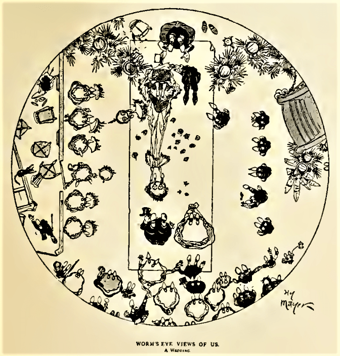 Worm's Eye Views of Us. A Wedding - Henry Mayer - The Poster. An Illustrated Monthly Chronicle (London) - April 1900